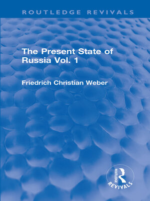 cover image of The Present State of Russia, Volume 1